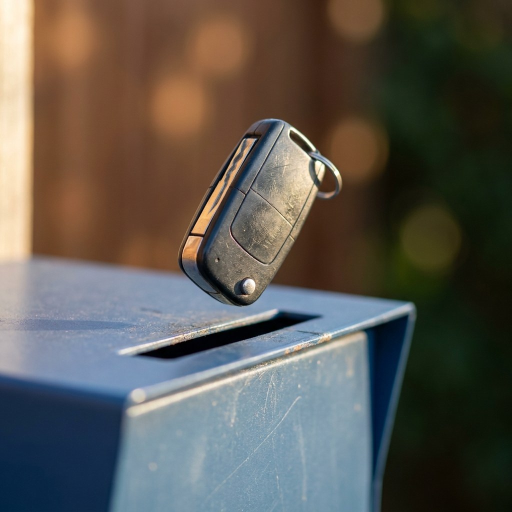 Flexible drop-off service with key drop box