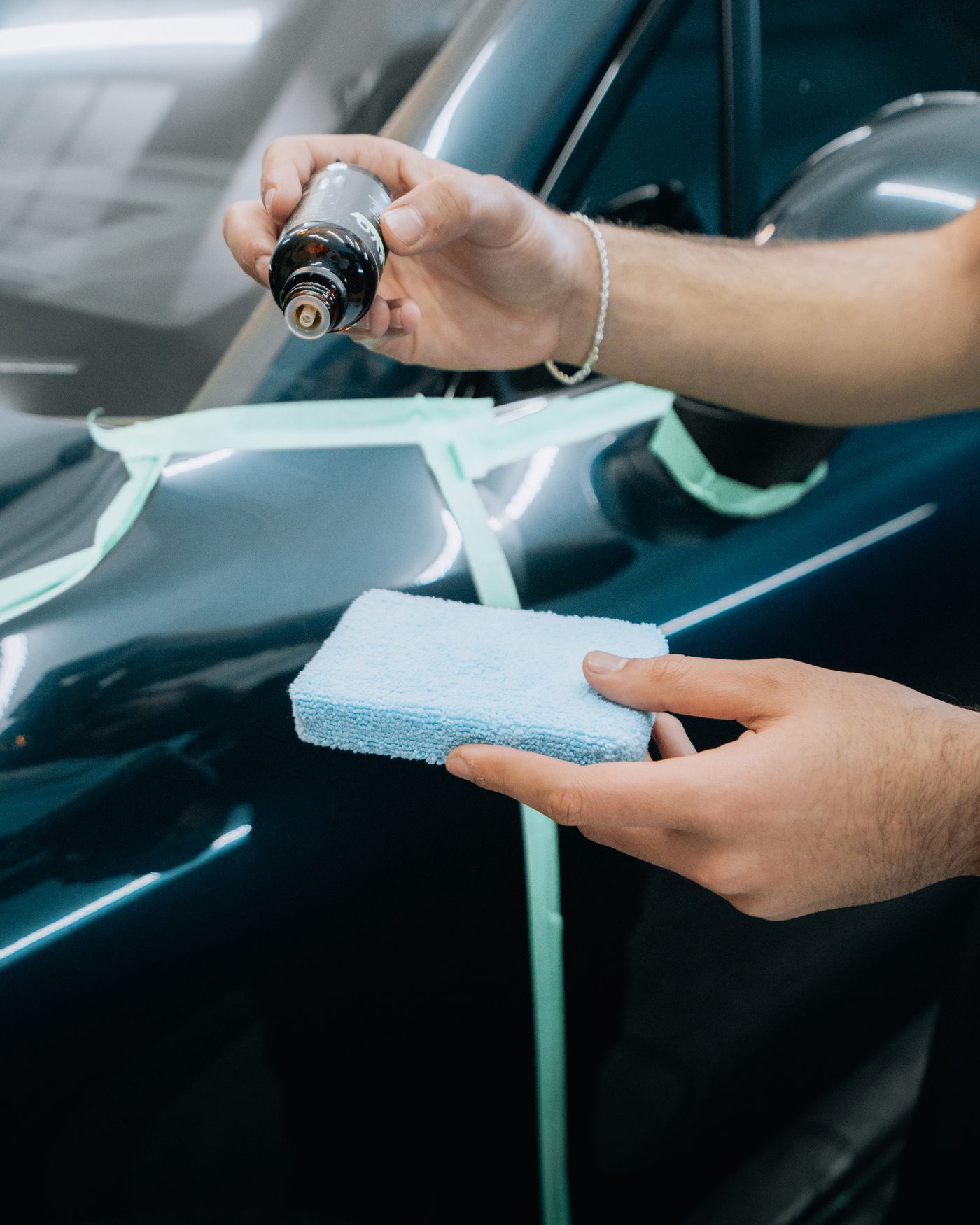 Hand-applying protective product