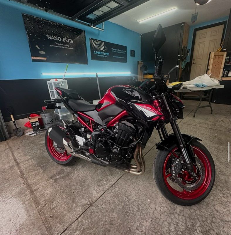 Motorcycle with ceramic coating