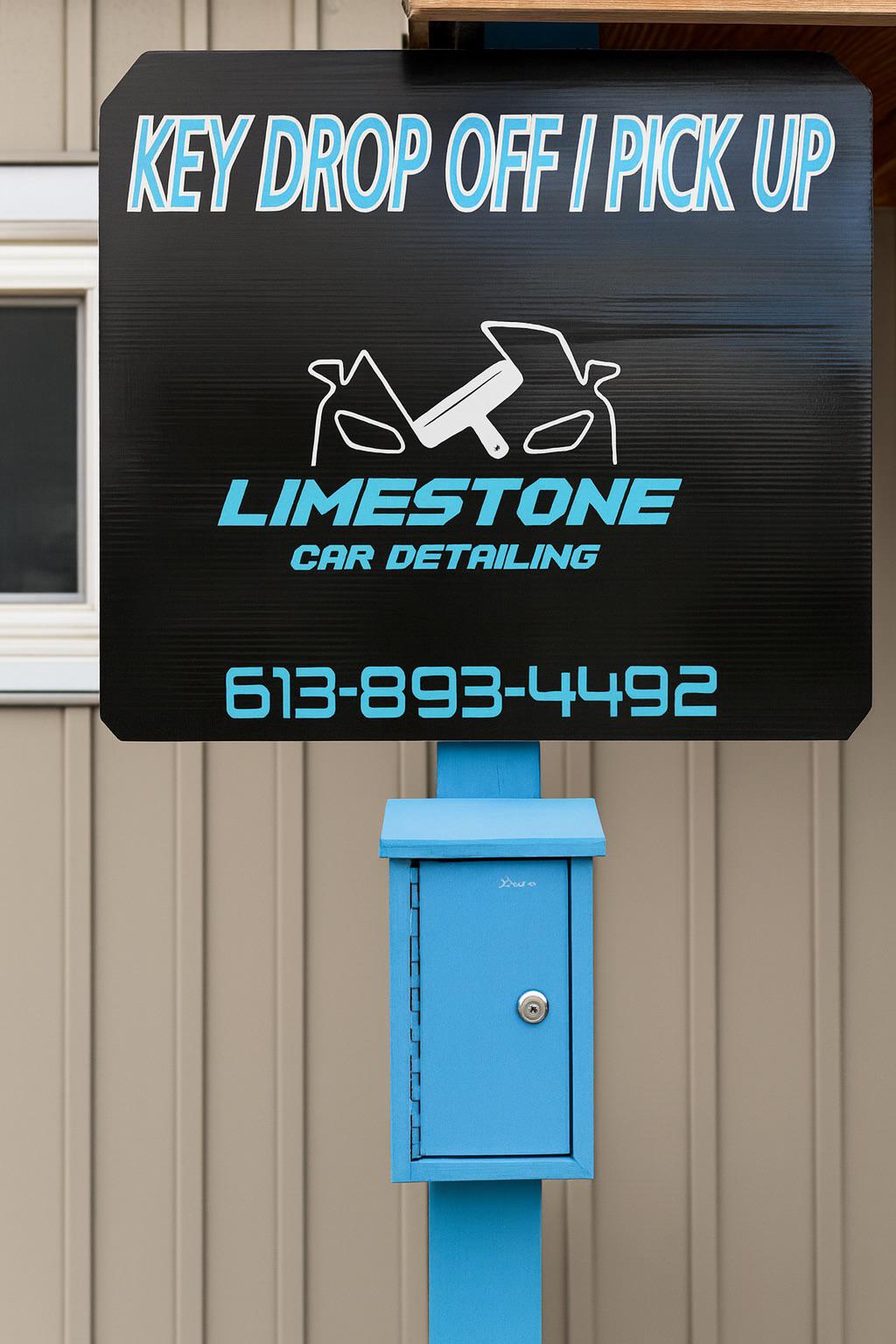 Key drop-off and pick-up service with secure key storage